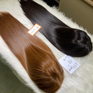 วิกผมแท้แบบเส้นผมคู่สีน้ำตาลเข้มสีดำ100% ผมต่อจากเวียดนาม - Product Image 1