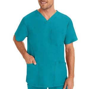 Vêtements de travail pour infirmières, ensembles de blouses d'hôpital à col montant, pantalons de jogging à séchage rapide, manches courtes, tissés, en gros, pour femmes - Product Image 1
