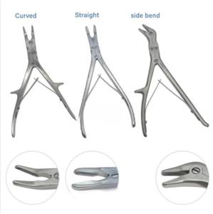 Esterilizable ortopédico hueso Nibbler Rongeur recto + Angular + curvo doble acción instrumento ortopédico de acero inoxidable - Product Image 2