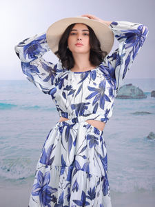 Robe ajustée et évasée décontractée au-dessus du genou/mi-cuisse pour femmes - Product Image 5