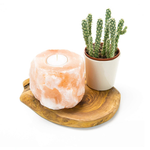 หิมาลายันเกลือชาคริสตัลสีชมพูโคมไฟเกลือเทียนตามสั่ง - Product Image 6