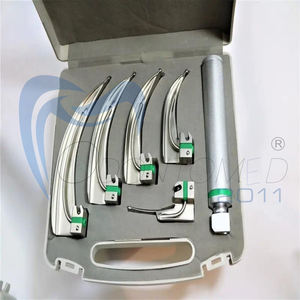 Macintosh & Miller Laryngoscope | Laryngoscope flexible à fibre optique adulte et pédiatrique taille de lame instruments chirurgicaux - Product Image 1
