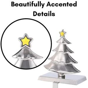 Vente chaude en métal porte-bas de noël festif père noël traîneau renne flocon de neige or étoile affichage de vacances - Product Image 6