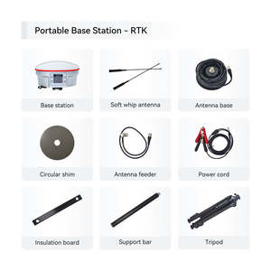Dispositivo de Topografía GPS RTK para Uso Agrícola, Precisión de 2.5 cm, Receptor GNSS con Motor, Base, Rover, Antena, Controlador y Software - Product Image 3