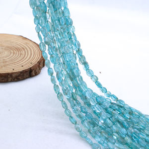 Fabricant de bijoux faits à la main 17 lignes d'apatite naturelle cabochon de taille ovale perles de pierres précieuses de guérison brin pour la fabrication de bijoux - Product Image 5