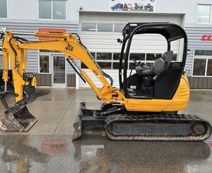 Retroexcavadora JCB 804 Usada/Nueva 2008 con Cuchilla Recta, Pulgar Hidráulico, Sistema Wain Roy Connect, Dos Cucharones, 45HP - Product Image 5