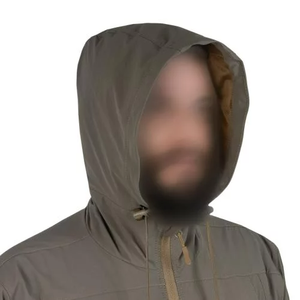 Spring Men's Hooded Windbreaker <b>Jacket</b> (Level 5) <b>Waterproof</b> & Windproof Breathable Spandex/Nylon Workwear Style "VENTUS" - Product Image 4
