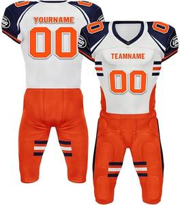 Conjunto de uniforme de fútbol americano por sublimación personalizada 2024, Jersey transpirable de poliéster de alta calidad, pantalones de manga corta de talla grande - Product Image 3