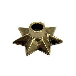 Christmas Decorative Metal Taper Candle Holders <b>Star</b> Shape Silver Plated for Indoor and Outdoor <b>Lighting</b> Decoration Candle Taper - Product Image 5