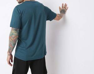 เสื้อยืดแขนสั้นของผู้ชายผ้าคอตตอนสีทึบซักง่ายสำหรับฤดูร้อนพิมพ์ลายสกรีนผ้าไหมคุณภาพสูงทำจากผ้าฝ้าย100% ตามสั่ง - Product Image 2