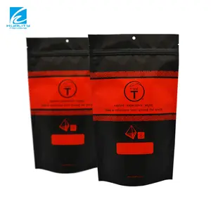 Customized Printed Reusable Laminated Plastic Aluminum Stand Up Pouch Tea Packaging Bags Wholesale