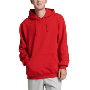 Color rojo marca impresión Logo bordado pulóver ropa Color rojo Sudadera con capucha hombres bebé niño niñas mujeres sudaderas con capucha de gran tamaño - Product Image 1