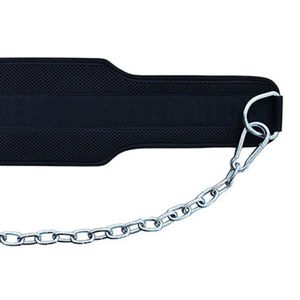 Venta al por mayor de alta calidad, cinturón de inmersión para levantamiento de pesas, logotipo personalizado, Material de cuero con cadena de acero para cinturón de uso en gimnasio - Product Image 5