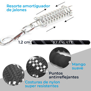 Correa de Nailon Resistente de 2 Metros para Perro con Liberación Rápida, Duradera y Moderna, Diseño Sólido, Estilo Simple, Material Plástico - Product Image 3