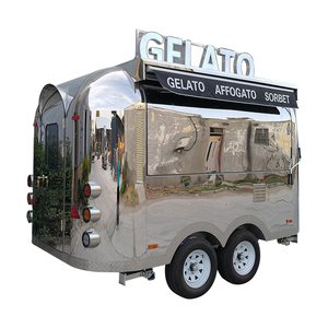 Personalización de Food Trucks para Negocios de Helados, Gelato y Bebidas Frías de Verano, Diseño Único, Remolque de Bar Móvil para Exteriores - Product Image 1