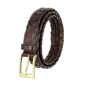 Ceinture en cuir véritable pour homme, décontractée, 100% cuir de vache, motif crocodile, boucle en métal argenté, design viral - Product Image 4