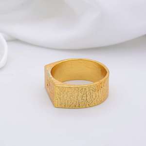 Anillo de Latón Macizo Natural con Forma de Cocotero, Moderno y de Alta Calidad, Ideal para Regalo, Ahorra Espacio, Joyería Casual - Product Image 3