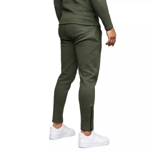 Sudadera con capucha y cremallera para hombre, pantalones de chándal de dos piezas, chándal con bolsillos, conjunto para trotar con cremallera, otoño - Product Image 5
