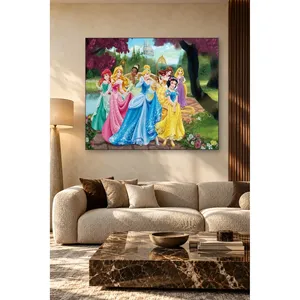 Impression sur toile des princesses Fida dans un jardin de fleurs - Product Image 3