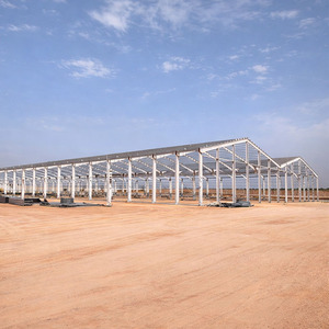 مباني صناعية مسبقة الصنع منخفضة التكلفة بهيكل فولاذي وألواح أساسية للمستودعات - Product Image 3