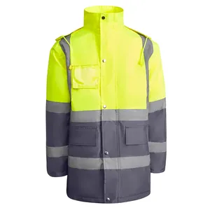 Parka ad Alta Visibilità Merak, Impermeabile Promozionale per Merchandising - Product Image 6