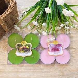 Vente en gros de 4 bougies chauffe-plat maxi parfumées à la cire de paraffine personnalisée pour le nouvel an décoration de la maison éclairage de haute qualité - Product Image 1