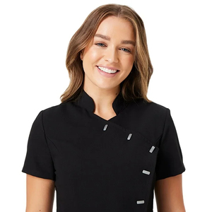 2025 uniforme médico para mujer, conjuntos de exfoliación de enfermería, exfoliante elástico, manga corta, Joggers médicos, uniformes de clínica, ropa - Product Image 5