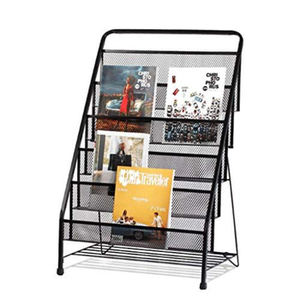 Présentoir de rangement design en métal et fer Qualité supérieure Forme personnalisée Support métallique de couleur noire sur Offre Spéciale Organisation de la maison - Product Image 5