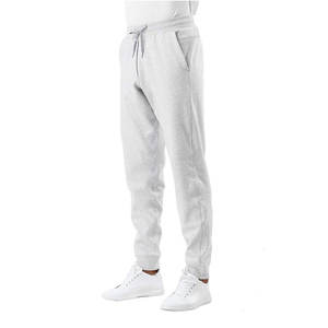 Pantalon de survêtement d'hiver en molleton de coton 100% pour hommes, jogging anti-boulochage avec motif uni et logo imprimé sur mesure - Product Image 4