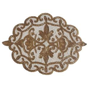 Tapis et tampons de mariage en vrac perlés décoratifs élégants de concepteur contemporain fait à la main Unique élégant avec des options personnalisées - Product Image 5