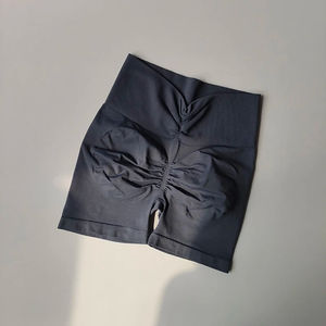 Pantalones cortos de gimnasio para mujer de cintura alta personalizados de alta calidad colores poliéster transpirable Atlético Yoga y motorista botín pantalones cortos para correr - Product Image 6