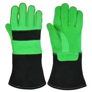 Service OEM Meilleurs gants de soudage en cuir de qualité supérieure Arrivée Résistance à la chaleur Gants de sécurité raisonnables Résistance à la chaleur personnalisée - Product Image 4