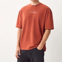 Camisetas de algodón jersey de alta calidad Perfect Industry para hombre, diseño de logotipo personalizado, impresión, camisetas lisas de punto extragrandes.