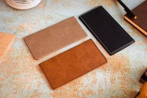 Personalized Checkbook Cover Leather Wallet and Holder Case Custom <b>Tan</b> or <b>Brown</b> Bridle Leather LCR-0012 - Product Image 6