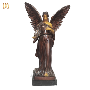 Exquisito bronce Cupido <span class=keywords><strong>Eros</strong></span> bebé Cupido estatua hecha a mano Ángel querubín <span class=keywords><strong>escultura</strong></span> Vintage decoración del hogar para jardín interior regalo - Product Image 4