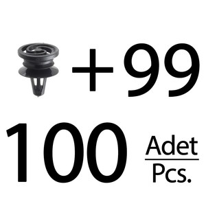 Clips de fixation pour sièges, Ibiza, Volkswagen - 100 pièces - Product Image 1
