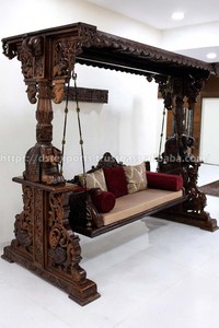 Columpio de Madera de Teca con Diseño de Pavo Real, Decoración para el Hogar, Personalizado, Sala de Estar, Madera Maciza Premium, Estilo Vintage, Precio de Fábrica - Product Image 5