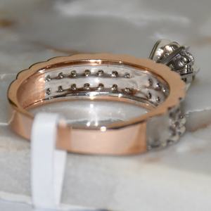 Auténtico Original 14K y 18K Impresionante anillo de diamante Natural Real Diamante Pieza de joyería - Product Image 3