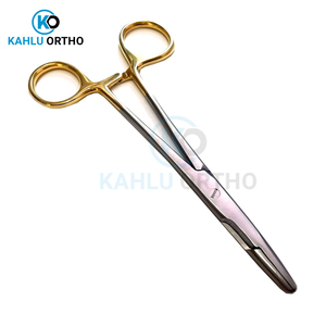 Pince à moustiques hémostatique faite à la main de qualité supérieure de couleur dorée par KAHLU ORTHOPEDIC - Product Image 3