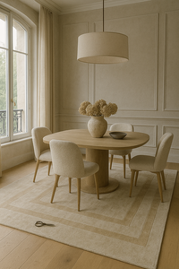 ชุดของตกแต่งบ้านที่ทันสมัยพรมผ้าไหมขอบทรงเรขาคณิต - Product Image 2