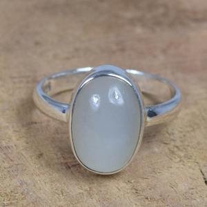 Anillo de Plata de Ley 925 con Piedra Preciosa de Aguamarina Natural de Corte Ovalado en Color Verde, Hecho a Mano y Estampado, para Fiestas y Eventos - Product Image 5