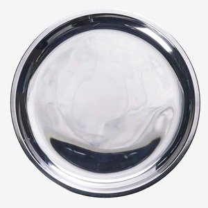 Assiette de service de luxe en acier inoxydable écologique, élégante, plateau à nourriture Thali, passe au lave-vaisselle, pour les mariages, les occasions spéciales - Product Image 6