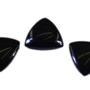 Cabujón de Ónix Negro Natural AAA de 12mm, Trillón Liso con Reverso Plano, Gema Suelta, Comprar Online a Precio de Fábrica al por Mayor, ¡Gran Oferta! - Product Image 3