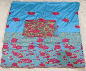 Tissu en taffetas de soie George de qualité supérieure, dernier cri, magnifique, à motif floral, antistatique et respirant - Product Image 1