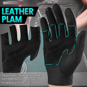 Weightlifting <b>Men</b> Women Workout Glove <b>Gym</b> Fitness Wear Full Finger Gloves With Wrist Support for Cross-fit Training Gloves - Product Image 5
