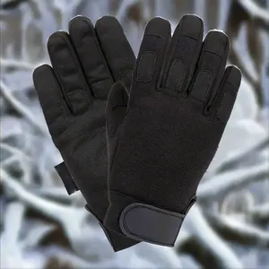 Guantes de trabajo de cuero de invierno ligeros con resistencia al corte Guantes de pantalla táctil hasta la muñeca Protección de manos para uso al aire libre - Product Image 3
