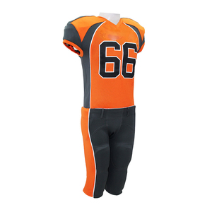 Soporte de producción por lotes uniformes de fútbol americano personalizados tela duradera transpirable de alta calidad para equipos juveniles y adultos - Product Image 2