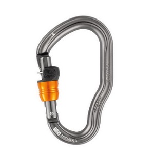 Mousqueton à verrouillage par câble PETZ-L gris 25 Kn 95 G EN12275 Boa Sport Bayonet FS-22338403 Vertigo, mousqueton durable pour les sports de plein air - Product Image 1