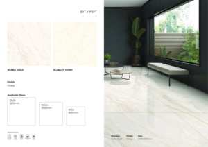 Carreaux de sol en porcelaine brillante 1200x1200 Grand format Dalle premium - Product Image 2
