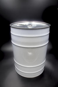 Tambor cilíndrico de hojalata personalizable de 27,8 litros, diámetro 300 x 422 mm, con asa y orificio de vertido. - Product Image 2